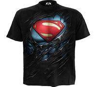 dc comics - Superman - Ripped - Camiseta - Negro - S