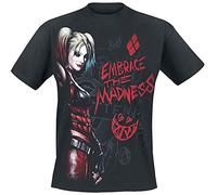 DC Comics M121-T-Shirts Camiseta, Black, S para Hombre