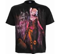 DC Comics M121-T-Shirts Camiseta, Black, XL para Hombre