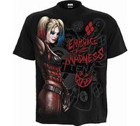 DC Comics M121-T-Shirts Camiseta, Black, S para Hombre