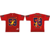 DC Comics Meflahots011 Camiseta, Rojo, XL para Hombre