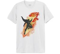 dc comics Meshazmts008 Camiseta, Blanco, M para Hombre