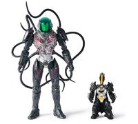 DC Comics, Metal Force Brainiac vs. Batman - Paquete de figuras de acción, Brainiac extragrande de 12 pulgadas, figura exclusiva de Batman de 4 pulgadas, incluye tarjeta de personaje, juguetes para