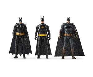 DC Comics-Pack de 3Figuras de Acción 10cm edición 85ºAniversario: Batman vuelve, El Caballero Oscuro y Batman v Superman: El Amanecer de la justicia-6070909- Superheroes Juguetes-Juguetes Niños3Años+