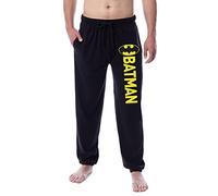 DC Comics - Pantalones de pijama clásicos de Batman con logotipo de murciélago para hombre, Negro, Large