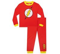 DC Comics Pijama de Batman, Pijama de superhéroe para niño, Conjunto de The Flash para niño con Mangas largas
