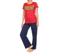 DC Comics Pijama para Mujer Wonder Woman Rojo Medium