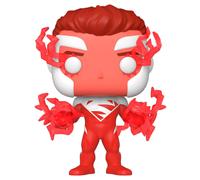 Dc Comics Pop Heroes Figure Vinile Superman (Red) 9 Cm Esclusiva Funko