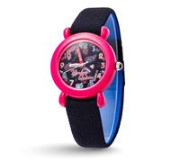 DC Comics - Reloj Harley Quinn para niños de 4 a 7 años, con esfera de personajes con manecillas de hora y minutos fáciles de leer, relojes Harley Quinn para niñas, juguetes de DC Comics, bisel rosa