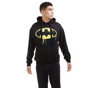 DC COMICS Sudadera Batman Dripping Logo Negro S