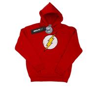 DC Comics Sudadera de Flash Logo Envejecido para Hombre (BI2953)