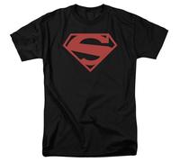 DC Comics - Superman - 52 Rojo Bloque - Adulto Unisex Camiseta Manga Corta -