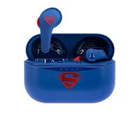 OTL Technologies - Auriculares inalámbricos Bluetooth V5.0 para niños Superman con Caja de Carga.
