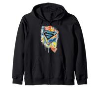 DC Comics Superman Graffiti Street Art 3D Splatter Emblema Sudadera con Capucha