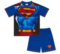 DC Comics Superman - Pijama Corto 100% algodón, Superhombre, 9-10 años