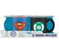 Dc Comics Superman & Verde Lantern Logos Set 2 Coffee Mini Tazas - Tazas Café '