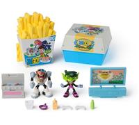 DC Comics Teen Titans GO! - Set DE Juego Kitchen Chaos: 2 ESCENARIOS EN 1, Figura Cyborg, Chico Bestia Y Accesorios - 6070557 - Juguetes Niños 4 Años + - Regalo Niño 4 Años + - Superheroes Juguetes