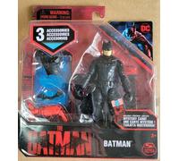 Dc Comics The Batman 4-inch Figura de Acción W/3 Accesorios- Nuevo & Naves Libre