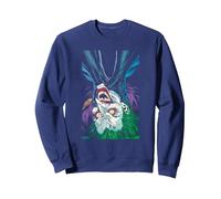DC Comics The Joker Sudadera, Unisex para Adultos, Azul Marino, S