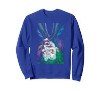 DC Comics The Joker Sudadera, Unisex para Adultos, Azul Real, L