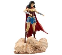 DC Comics Wonder Woman Bullyland Figura, Juguete, decoración y pequeño Regalo para niños a Partir de 3 años y coleccionistas, Figura Coleccionable de la Liga de la Justicia de 15 cm para