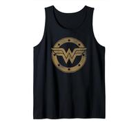 DC Comics Wonder Woman Distressed Shield Camiseta sin Mangas