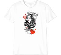 dc comics "Wonder Woman - Happy Mother's Day GIWOOTS005 - Camiseta Infantil, Color Blanco, Talla 06 años, Blanco, 6 años