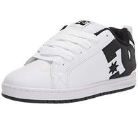 DC Court Graffik, Zapatos de Skate Hombre, Blanco Negro Negro 1, 45 EU