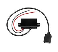DC-DC 12v 24V a 5V 3A 15W Convertidor Reductor Módulo USB Tipo C Adaptador de Salida de Fuente de alimentación con protección inversa(Single USB)