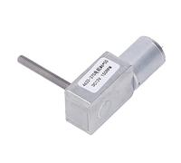 DC Gear Motor 12V | Auto Locking Reversible Reduction Motor | M6 X 50mm Aluminum Alloy Brass Motor for Window Opener/Door Opener/Small Winch (150RPM)