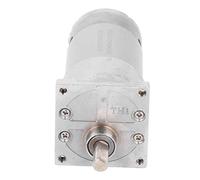 DC Gear Motor with Eccentric Shaft, 24V Self - Locking Geared Motor, CW CCW Rotation, Metal Turbine Gear Reduction Motor for Automation Medical Robots (100RPM)