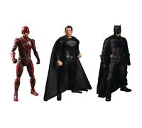 Mezco Justice League One:12 Zack Snyder's Figuras Deluxe Set de Superman, The Flash y Batman, de plástico. Fabricante