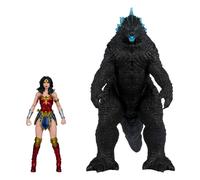 DC Justice League Monsterverse DC Multiverse Action Figures 2-Pack Wonder Woman vs. Atomic Blast Godzilla 18 cm