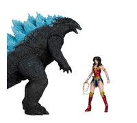 DC Justice League Monsterverse DC Multiverse Action Figures 2-Pack Wonder Woman vs. Atomic Blast Godzilla 18 cm