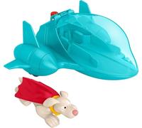 Fisher-Price DC Liga de Super Mascotas Krypto Coche Lanzador de Juguete (Mattel HGL18)