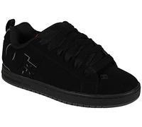 DC Men's Court Graffik Casual Skate Shoe, Black/RED, 13