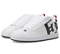 DC Men's Court Graffik SQ Casual Skate Shoe, White/Black/Black, 9.5