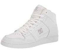 DC Men's Manteca 4 Hi High Top Casual Skate Shoe Sneaker, White/White/Battleship, 10.5