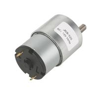 DC Motor Eléctrico,Motor de Engranaje Motorreductor de CC 6 V/12 V/24 V, 7 RPM a 960, caja alto par JGB37-520, reductor eléctrico reversible(45,24V)