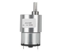 DC Motor Eléctrico,Motor de Engranaje Motorreductor de CC 6 V/12 V/24 V, 7 RPM a 960, reversible, alto par, JGB37-520, con caja reductora eléctrica(320,6V)
