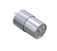 DC Motor Eléctrico,Motor de Engranaje Motorreductor JGB37 3530 de 12 V y 24 CC con caja metálica, 2,5 RPM a 1600, eje excéntrico alto par(Single Motor,7RPM,12V)