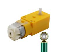 DC Motor - TT 300 130 Miniature Electric Motor | Solar-Powered DIYMotor | Stainless Steel + ABS Housing | Low Noise High Torque Stable Performance | Small Appliances Toys Device Use