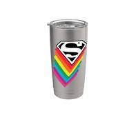 DC Originals Superman Logo Pride Vaso térmico de acero inoxidable de doble pared