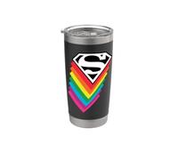 DC Originals Superman Logo Pride Vaso térmico de acero inoxidable de doble pared