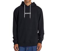 DC Shoes Sudadera BASELINE con capucha lana negro/blanco para hombre Talla XL