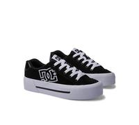 DC Shoes Chelsea - Tenis con Plataforma para Mujer, Black, 38.5 EU