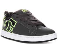 Dc Shoes Court Graffik Bajo Nubuck Con Cordones Para Hombre En Gris UK 7 - 12