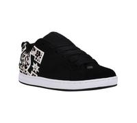 Dc Shoes Court Graffik Negro Blanco Estampado Leopardo 300678 BWP Mujer Ru 6-8