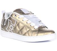 Dc Shoes Court Graffik S - Zapatillas de deporte acolchadas para mujer, Gold, 40 EU