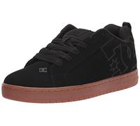 DC Shoes Court Graffik - Tenis de Skate para Hombre, Negro Goma Negro, 39 1/3 EU